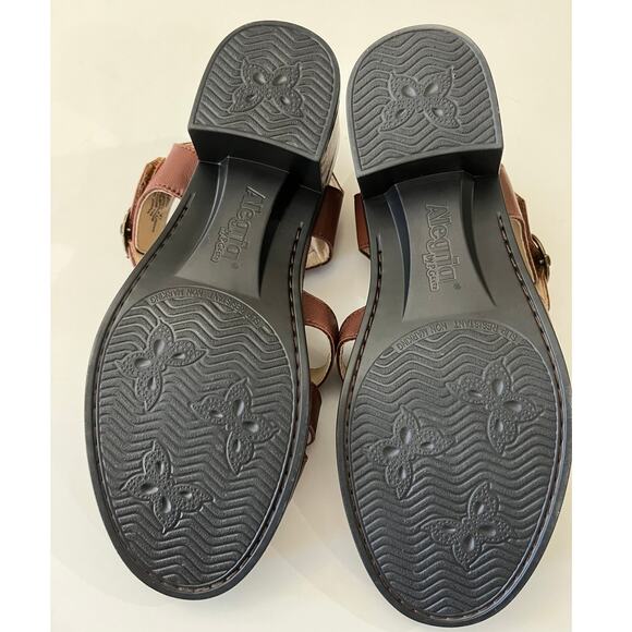 Alegria Sandal Size 41 Tasia Brown Leather Block Heel NWOT - Picture 8 of 10